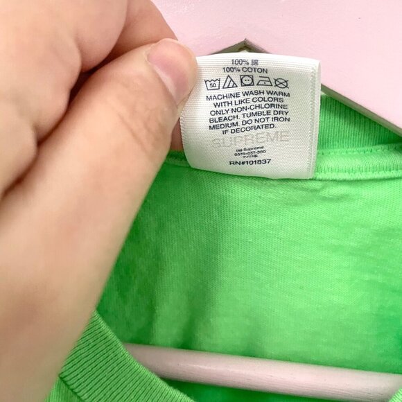 Supreme Alien Tee Lime Short Sleeve 2002 Size S - Picture 4 of 5
